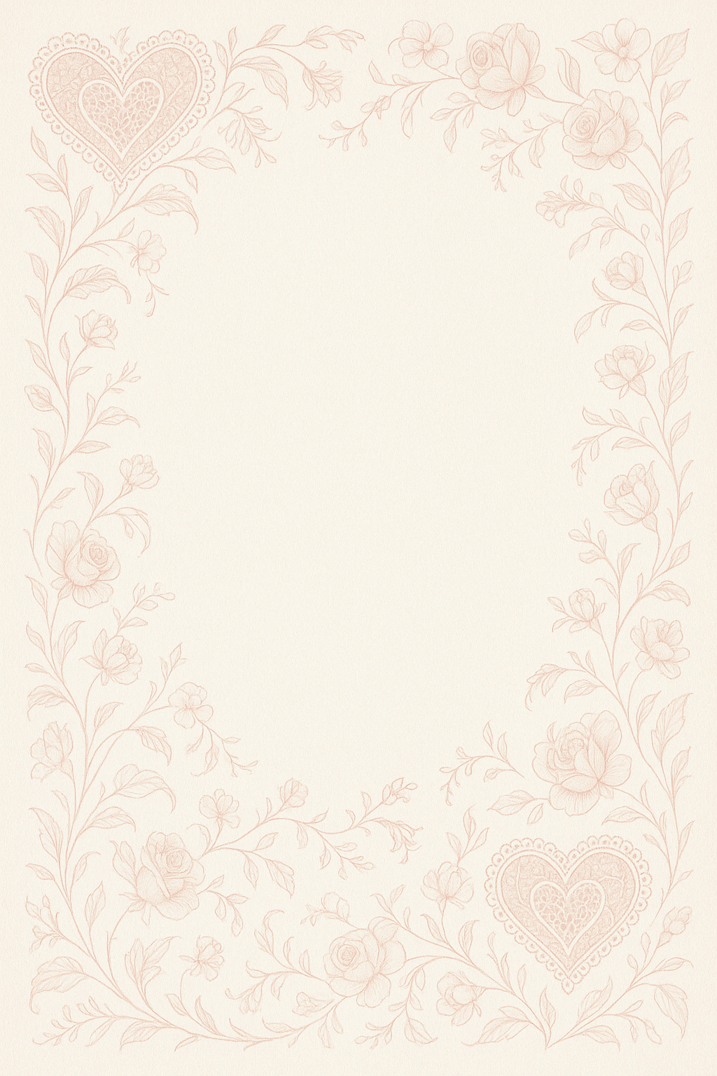 Certificat style romantic